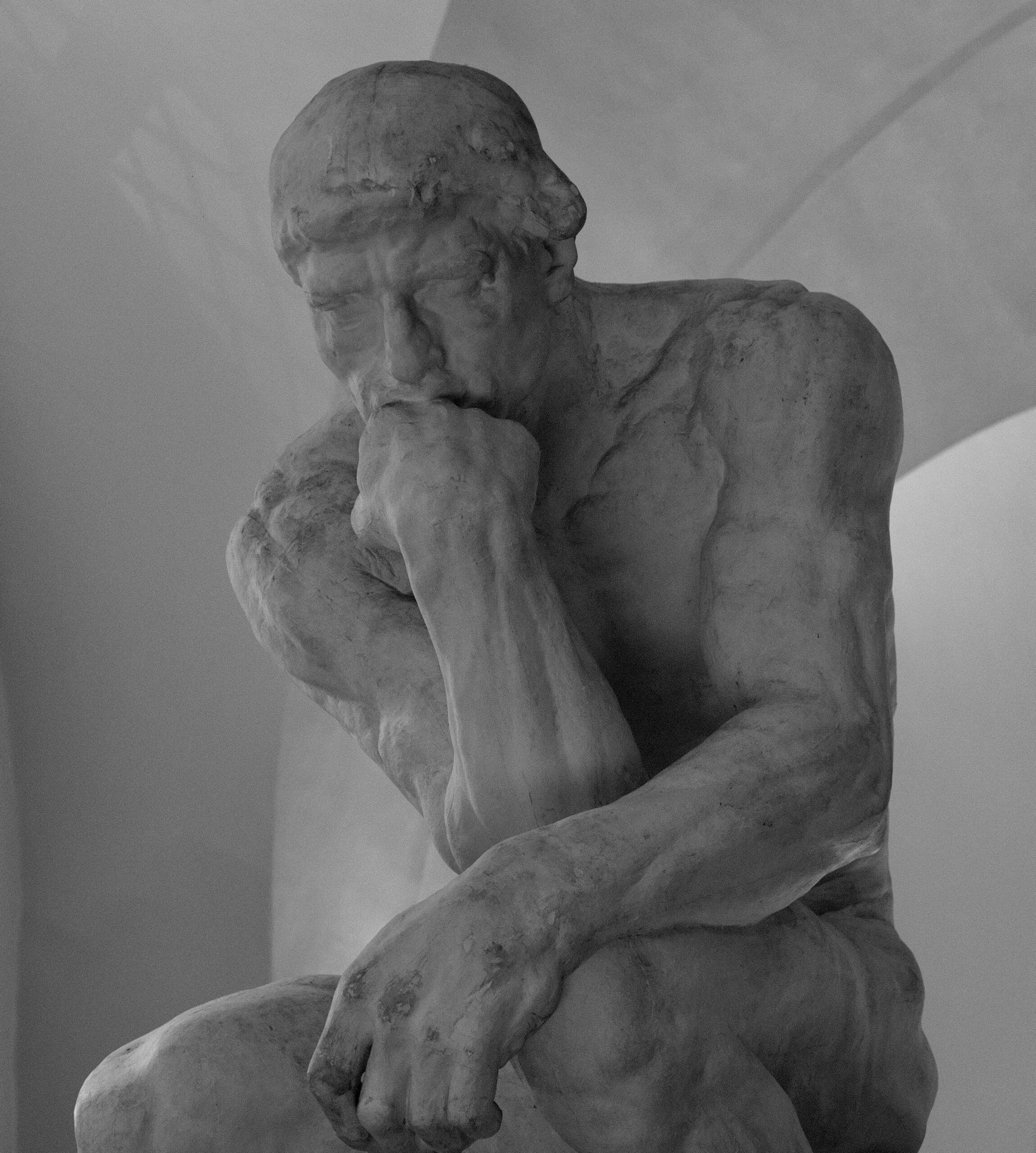The Thinker. Sculpture in Dresden, Germany.